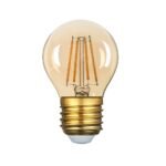LED КРУШКА G45 4W 320LM E27 175-265V ДИМИРАЩА 2700K ПОЗЛАТЕНО СТЪКЛО