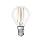 LED КРУШКА ФИЛАМЕНТ G45 4W 400LM E14 175-265V ДИМИРАЩА 2700K