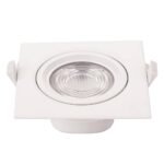 10W LED ЛУНА КВАДРАТНА НАСОЧВАЩА СЕ, AC100-240V 750LM – Студено Бяла