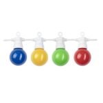 БЯЛ КАБЕЛ С ПОРЕДИЦА ВГРАДЕНИ ЦВЕТНИ КРУШКИ 20PCS/G45 IP65 13M (10М+3М)