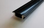 АЛУМИНИЕВ ПРОФИЛ ЗА LED ЛЕНТА ЧЕРНО ТЯЛО/ЧЕРЕН РАЗСЕЙВАТЕЛ 2m 24.7×7.4mm ЗА ВГРАЖДАНЕ