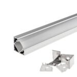 АЛУМИНИЕВ ПРОФИЛ ЗА LED ЛЕНТА 18mm ЪГЛОВ L=2m