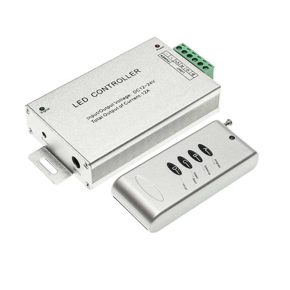 6304 ДИСТАНЦИОННО УПРАВЛЕНИЕ ЗА LED ЛЕНТА RGB – 4 БУТОНА – РАДИО 144W 12A - Image 1
