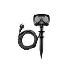 ГРАДИНСКИ РАЗКЛОНИТЕЛ 2-ГНЕЗДА H07RN3G1.5mm-5M, 16A, 230V, Max3500W, IP44 – ЧЕРЕН