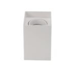 КВАДРАТНО ТЯЛО БЯЛО GU10 ЦОКЪЛ ПЛАСТМАСА IP20 MAX-10W