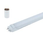 LED ПУРА T8 60 CM, 9W / 220V, SMD 2835, MAT ЕДНОСТРАННО ЗАХРАНВАНЕ – Топло Бяла