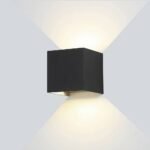 6W LED СТЕНЕН ОСВЕТИТЕЛ EPISTAR ЧЕРНО ТЯЛО AC100-240V IP54 494LM – Топло Бяла