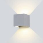 6W LED СТЕНЕН ОСВЕТИТЕЛ EPISTAR СИВО ТЯЛО AC100-240V IP54 494LM – Топло Бяла
