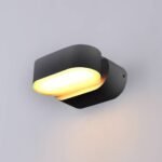 LED СТЕНЕН ОСВЕТИТЕЛ EPISTAR AC100-240V 6W IP54 660LM ЧЕРНО ТЯЛО 3000K