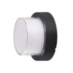 15W LED СТЕНЕН ОСВЕТИТЕЛ КРЪГЪЛ ЧЕРЕН – Топло Бяла