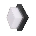 15W LED СТЕНЕН ОСВЕТИТЕЛ КВАДРАТЕН ЧЕРЕН – Неутрално Бяло