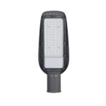 LED УЛИЧНА ЛАМПА 50W 220-240V 100LM/W IP65 75×135° 6000K СИВО ТЯЛО