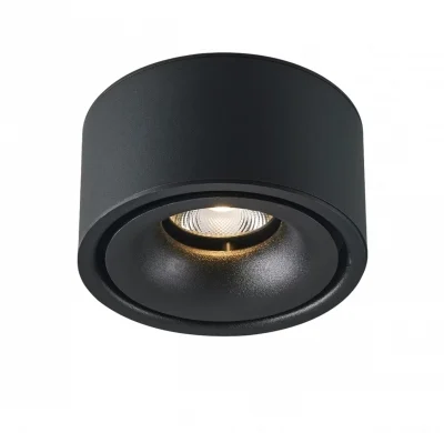 LED ЛУНА 10W 800LM 3000K ЧЕРНО ТЯЛО ЗА ПОВЪРХНОСТЕН МОНТАЖ BRIDGELUX ЧИП