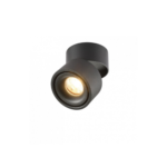 LED ЛУНА 12W 960LM 4000K ЧЕРНО ТЯЛО ЗА ПОВЪРХНОСТЕН МОНТАЖ РЕГУЛИРУЕМА BRIDGELUX ЧИП