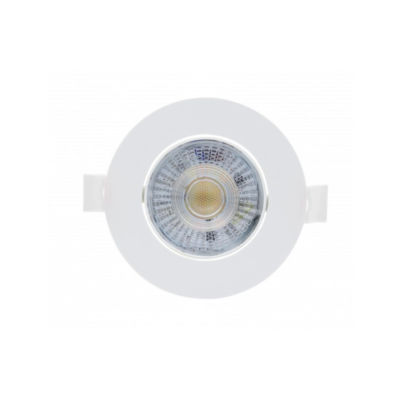 LED ЛУНА РЕГУЛИРУЕМА 3W/5W/7W 560LM MAX ССТ БЯЛО ТЯЛО ВГРАДЕН МОНТАЖ