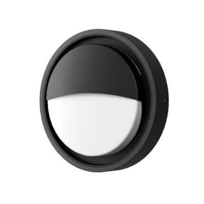 LED СТЕНЕН ОСВЕТИТЕЛ 24W 2400LM КРЪГЪЛ ЧЕРЕН 3000К IP65