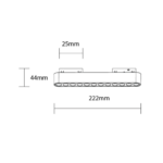 LED Магнитен Линеен РЕШЕТЪЧЕН Прожектор 48V 12W 4000K - M05 - Image 2