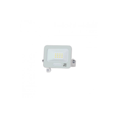 LED SMD ПРОЖЕКТОР БЯЛ 10W 90lm/W AC180-265V 120° IP65 6000K + СЕНЗОР – 15cm КАБЕЛ