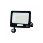 LED SMD ПРОЖЕКТОР ЧЕРЕН 50W 90lm/W AC180-265V 120° IP65 6000K + СЕНЗОР – 15cm КАБЕЛ