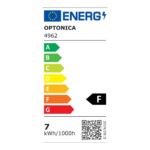 5m LED COB ЛЕНТА 24V 7W/m 700LM/m 384LED/m 3mm 3000K - Image 2
