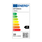 LED SMD ПРОЖЕКТОР БЯЛ 20W 90lm/W AC180-265V 120° IP65 6000K + СЕНЗОР – 15cm КАБЕЛ - Image 2