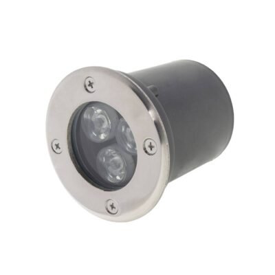 3W/220V LED ЕКСТЕРИОРНО ЗА ПОДОВО ВГРАЖДАНЕ КРЪГЛА 2700K -IP65