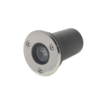1W/220V LED ЕКСТЕРИОРНО ЗА ПОДОВО ВГРАЖДАНЕ КРЪГЛА 6000K -IP65