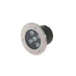 5W/220V LED ЕКСТЕРИОРНО ЗА ПОДОВО ВГРАЖДАНЕ КРЪГЛА 2700K -IP65