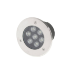 7W/220V LED ЕКСТЕРИОРНО ЗА ПОДОВО ВГРАЖДАНЕ КРЪГЛА 2700K -IP65