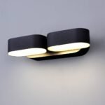 LED СТЕНЕН ОСВЕТИТЕЛ EPISTAR 2*6W 1320LM ЧЕРНО ТЯЛО 3000K IP54