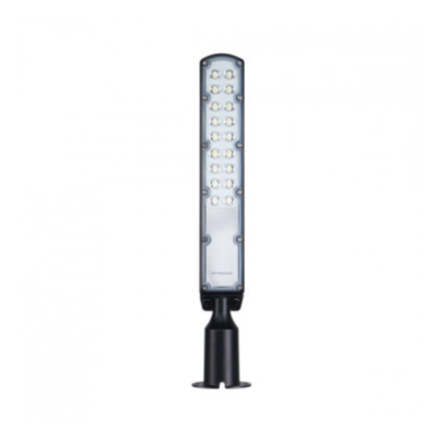 LED УЛИЧНО ОСВЕТЛЕНИЕ 100W SANAN-CHIP 180-265V 100LM/W IP65 75×130° 4000K ЧЕРНО ТЯЛО СЪС СЕНЗОР ДЕН И НОЩ