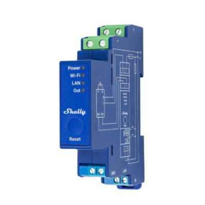 Димер Smart 1х 0/1-10V с мерител за DIN монтаж Shelly Pro Dimmer 0/1-10V PM - 268209S
